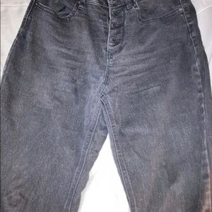 Black NOBO high rise jeans